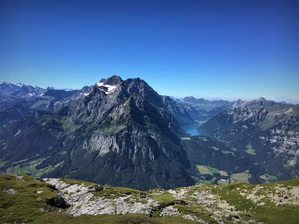 icht vom Schilt : Glärnisch, Klöntalersee